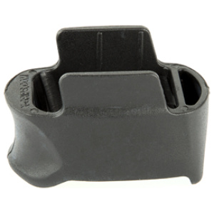 Black plastic firearm magazine speed loader