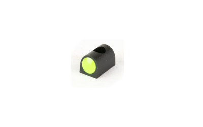 Small black device with green circular front
