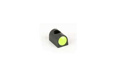 Small black device with neon green circular front