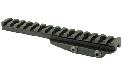 Black metal Picatinny rail mount