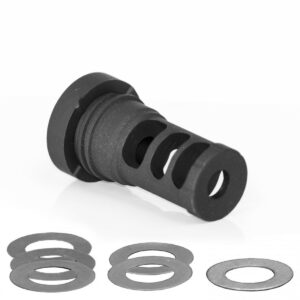 YHM QD MUZZLE BRAKE ASSEMBLY - 5.56MM FOR 1/2X28 THREADS