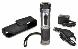Rechargeable flashlight with charger and carrying case