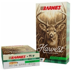 BARNES HARVEST 30-06 SPRG - 180GR RN 20RD 10BX/CS