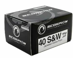 SCORPION 40 S&W - 180GR JHP 20RD 10BX/CS
