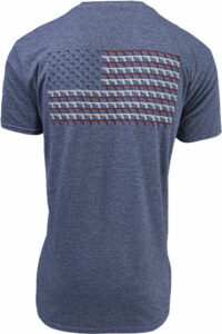 GLOCK OEM HEATHERED NAVY - PISTOL FLAG T-SHIRT X-LARGE