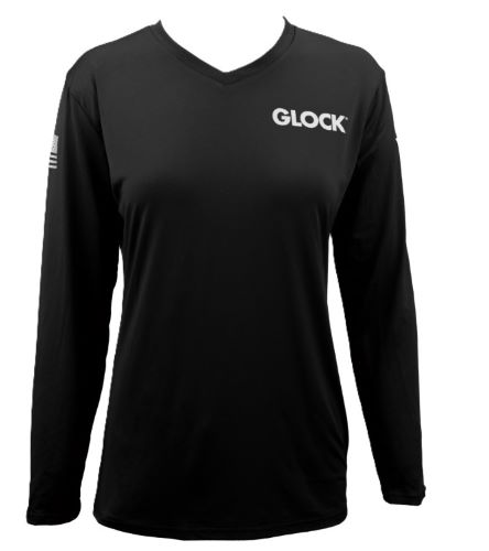 GLOCK LADIES PERFORMANCE LONG - SLEEVE SHIRT LG BLACK - Image 2