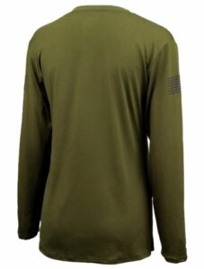 GLOCK LADIES PERFORMANCE LONG - SLEEVE SHIRT LG MILITARY GRN