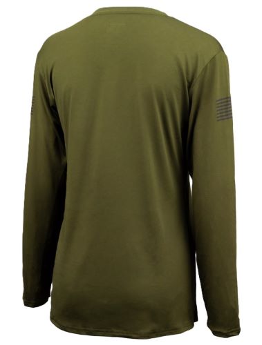 GLOCK LADIES PERFORMANCE LONG - SLEEVE SHIRT LG MILITARY GRN