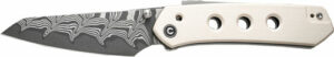 CIVIVI KNIFE VISION FG 3" - IVORY DAMASCUS BLADE CLAM PACK