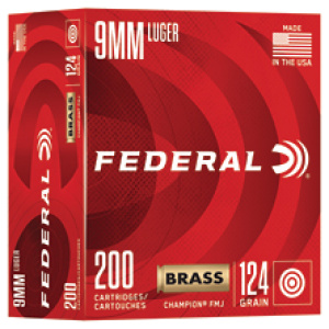 FED CHAMP 9MM 124GR FMJ 200/1000