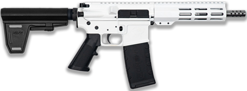 GLFA AR15 PISTOL W/BRACE 223 - WYLDE 7.5" SS BARREL WHITE