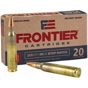 Hornady Frontier Rifle Ammunition .223 Rem 68 gr BTHP-MATCH 20/ct