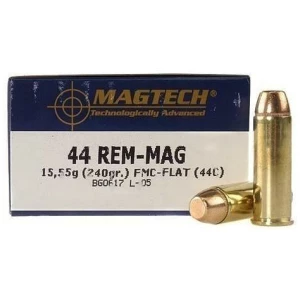 MagTech Handgun Ammunition .44 Mag 240 gr. FMJ 1180 fps 50/ct