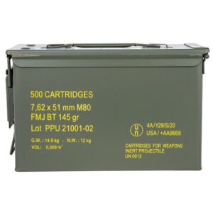 PPU Rangemaster Rifle Ammunition 7.62X51 NATO 145 gr FMJBT 2835 fps 500/ct