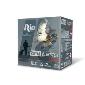 Rio Royal BlueSteel Magnum High Velocity Shotshells 12ga 3" 1 1/5oz #3 25/ct