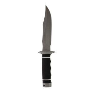SOG Knives Tech Bowie Knife 6-2/5" Fixed Clip Point Blade Black