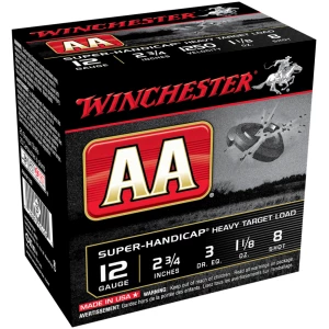 Winchester AA Target 12 ga 2-3/4"  1-1/8 oz #8 1250 fps - 25/ct