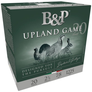 B&P Upland Game Shotshells 20ga 2-3/4'' 7/8oz 1225 fps #6 25/ct