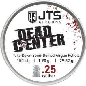JTS PELLETS DEAD CENTER 25 CAL - SEMI-DOMED 29.32 GR 150CT
