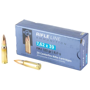 PPU 7.62X39 FMJ 123GR 20/1000