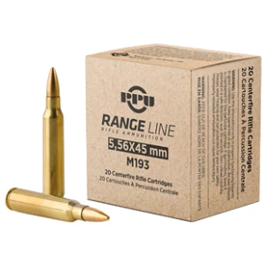 PPU RANGE 5.56 55GR FMJBT 20/1000