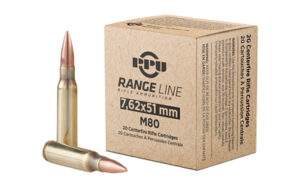 PPU RANGE 7.62X51 145GR FMJBT 20/500