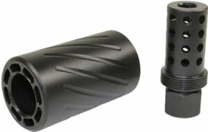 GUNTEC AR 300 BLACKOUT MUZZLE - COMP & QD BLAST SHIELD