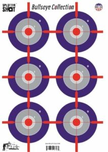 SPLATTER SHOT TARGET 12"X18" - MULTI-BULLSEYE 8PK