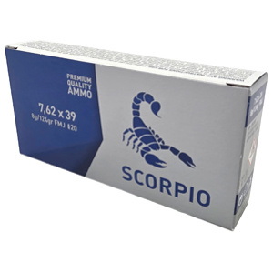 STV Technology Scorpio 7.62x39mm 124gr FMJ
