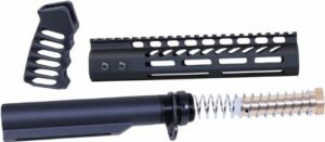 GUNTEC AR15 9" PISTOL BRACE - BUILD KIT & BUFFER TUBE BLACK