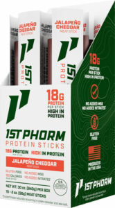 1ST PHORM PROTEIN BEEF STICKS - JALEPENO CHEDDAR 15 STICKS