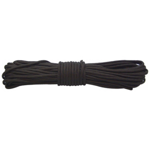 RED ROCK 550 PARACHUTE CORD - 100 FEET BLACK