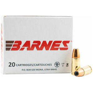 BARNES 9MM 115GR JHP - 20RD 10BX/CS