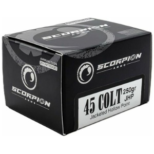 SCORPION 45 LC - 250GR JHP 20RD 10BX/CS