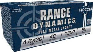 FIOCCHI 4.6X30 40GR FMJ - 50RD 20BX/CS