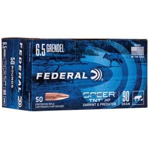FEDERAL AE 6.5 GRENDEL 90GR - JHP 50RD 10BX/CS