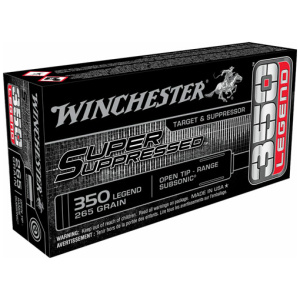 WINCHESTER SUPER SUPPRESS 350 - LEGEND 255GR FMJ 20RD 10BX/CS