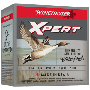 WINCHESTER XPERT STEEL 12GA 3" - 1-1/8OZ #2 1550FPS 25RD 10BX/C