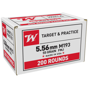 WINCHESTER USA 5.56X45 55GR - FMJ 800RD CASE LOT