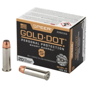 SPR GOLD DOT 38S+P 135G HP SB 20/200