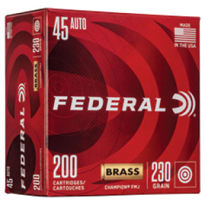 FED CHAMP 45ACP 230GR FMJ 200CT