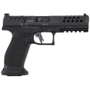 WALTHER PDP MATCH 9MM 5" OR - 10-SHOT BLACK POLYOMER FRAME