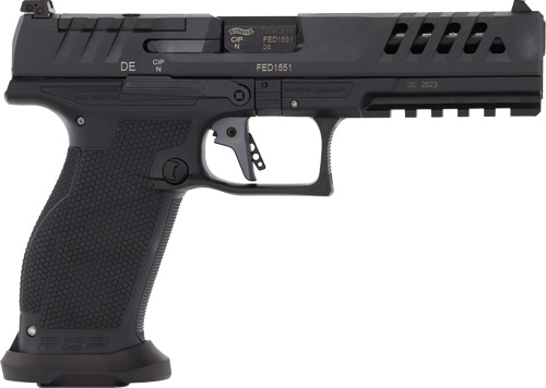 WALTHER PDP MATCH 9MM 5" OR - 10-SHOT BLACK POLYOMER FRAME