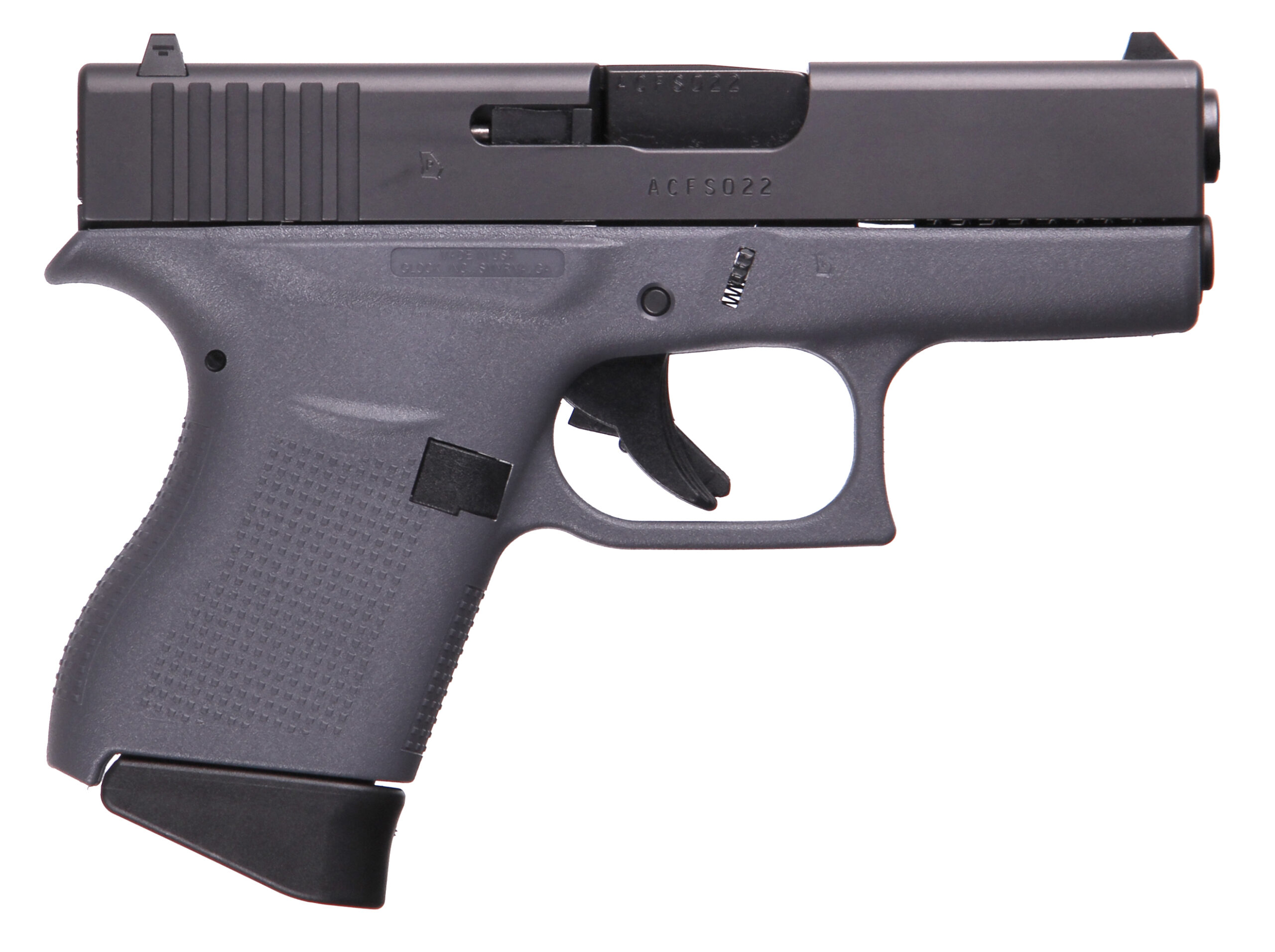 GLOCK G43 G3 GRAY 9MM 6+1 3.39" FS #