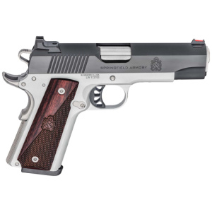 SPRINGFIELD 1911 RONIN 10MM - 5" SS/BLUED W/ WOOD GRIPS