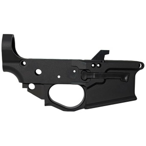 Combat Armory Billet AR-9 Lower Receiver Stripped with Mag Release and Ejector Black