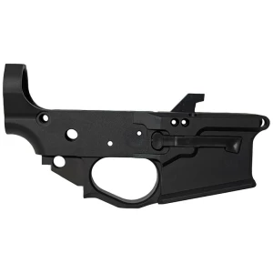 Combat Armory Billet AR-9 Lower Receiver Stripped with Mag Release and Ejector Black