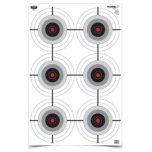 Birchwood Casey Eze-Scorer Multiple Bull's-Eye Paper Target 23"x35" 5/ct