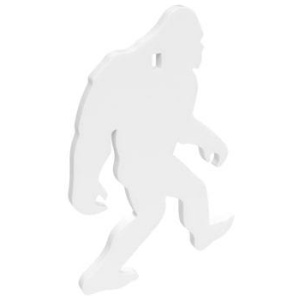 Birchwood Casey AR500 3/8" Steel 1 Hole Animal Silhouette Target - Yeti 1/ct