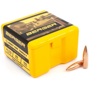 Berger Match Grade Target Bullets 22 cal 69gr BT 100/ct